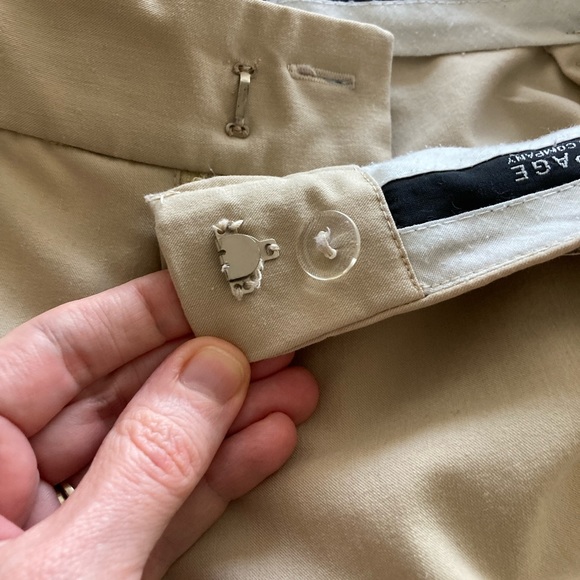 Khaki Crop Work Pants - Picture 4 of 5